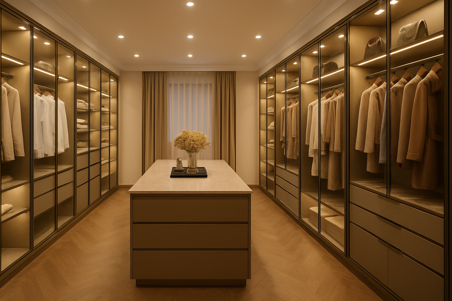 定制衣帽间背景